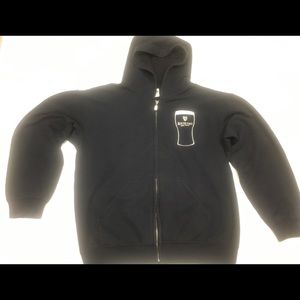 Round Two Bike Shop Southside Pittsburgh Zippered Hoodie Sweatshirt Size Medium